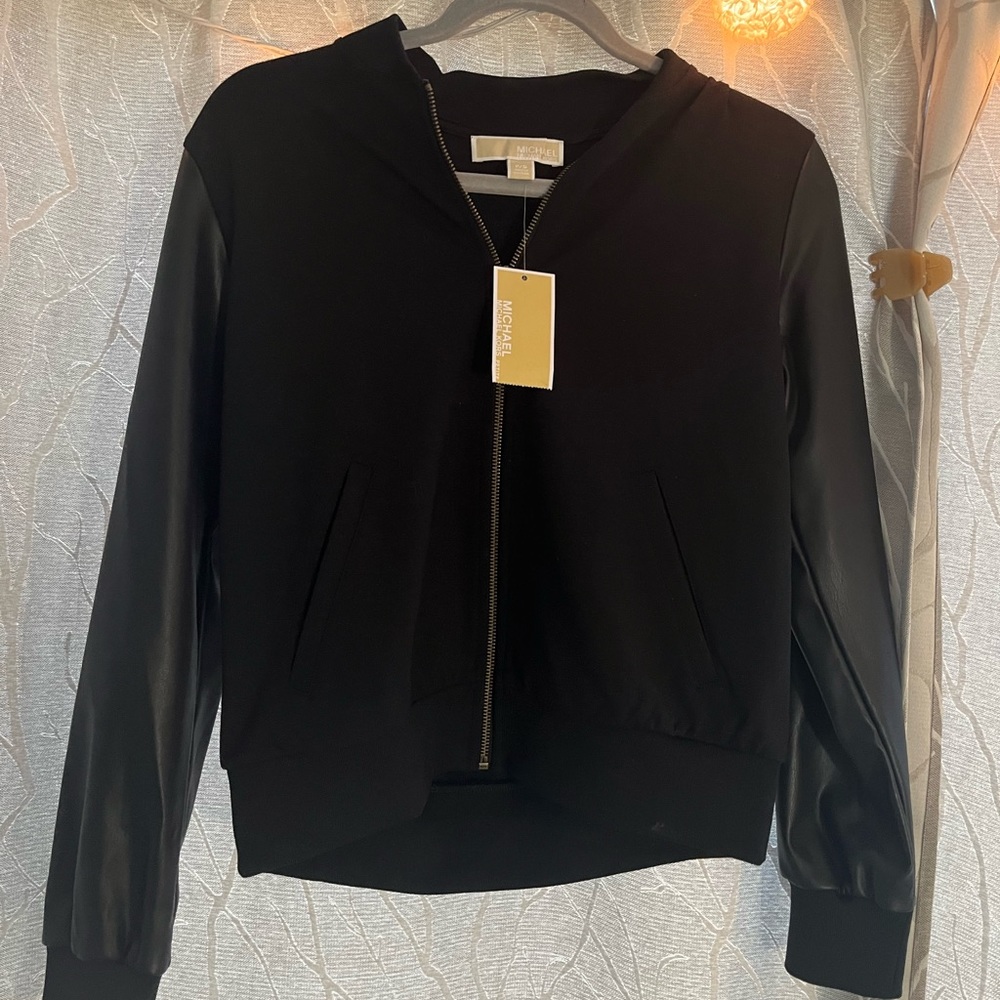 NWT MK ZIPPED BOMBER JACKET